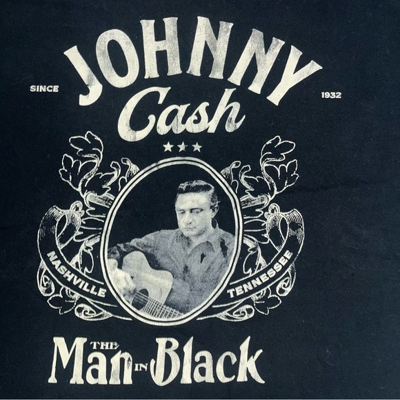 Johnny CAsh Black Graphic Tee - Picture 2 of 4